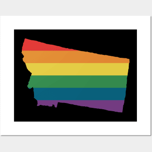 Montana State Rainbow Posters and Art